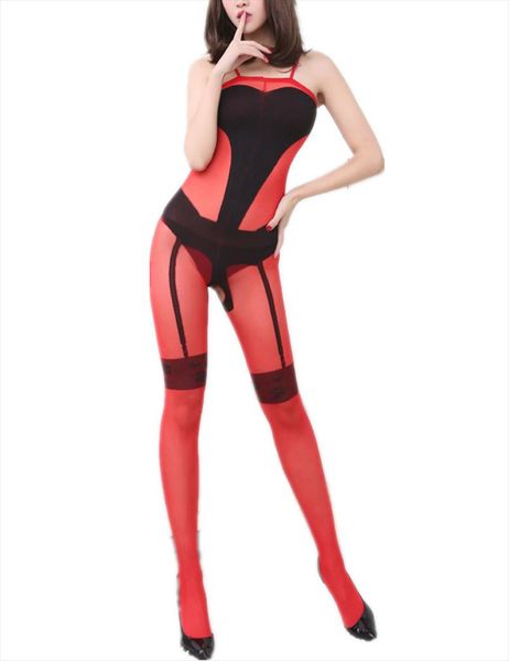 

sling black and red siamese leggings for women thin amp; club nightwear drop shipping