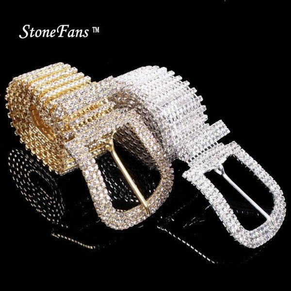 

stonefans rhinestone adjustable waist belt women bridal crystal wedding party waist chain belt for bridemaid dress jewelry t200508, Silver