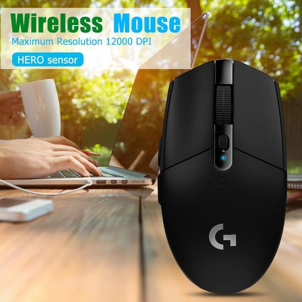 

g304 wireless mouse for lightspeed 6 programmable buttons usb 12000dpi adjustable gaming mice 12000dpi for windows mac