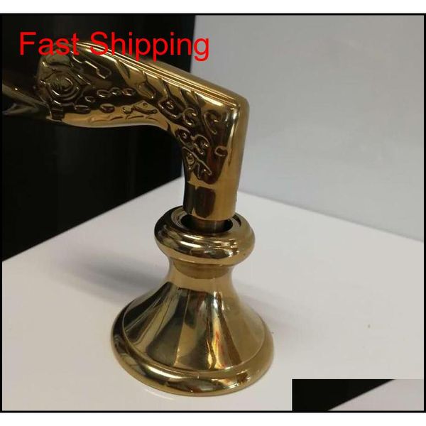 

luxury golden brass bathroom basin faucet dual handles sw qylwdl toys2010