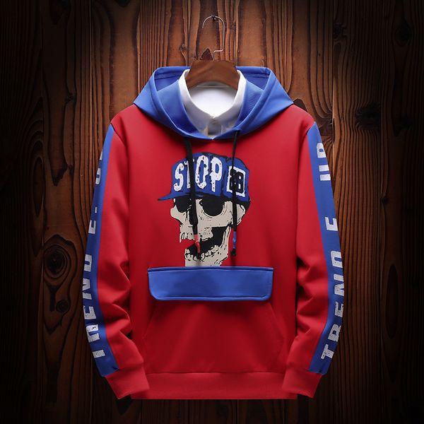 

men's funny shantou printing hip hop swag hoodies japanese streetwear harajuku men pocket sweatshirt pullovers coat man, Black