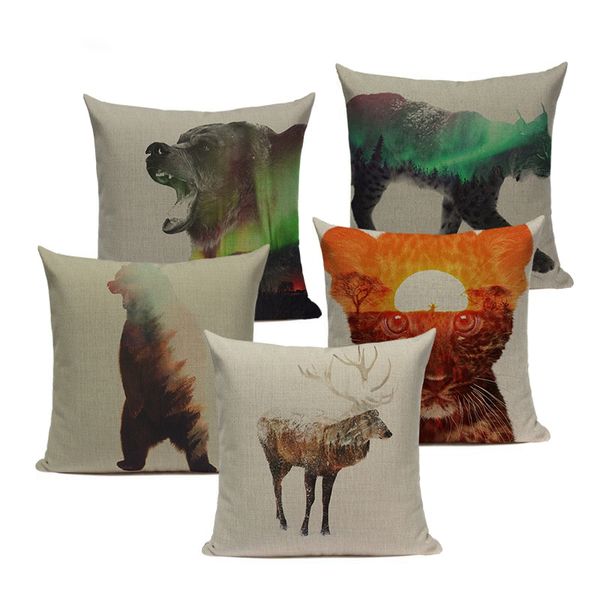 

high quailty covers for cushions customied various animal pillowcase for pillow black white sofa cushion cover for living room