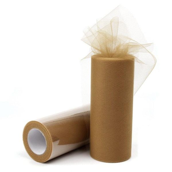 

fengrise 15cm 25 yards diy tulle roll spool tutu apparel sewing fabric party gift crafts wrap wedding decoration accessory cloth wmtffs