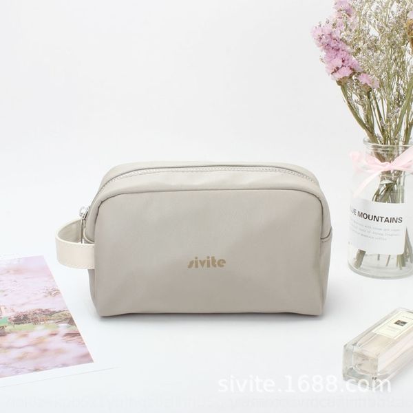 

5v44d women's cosmetic siz5b large portable cosmetic capacity washing simple handbag storage and storage bag korean