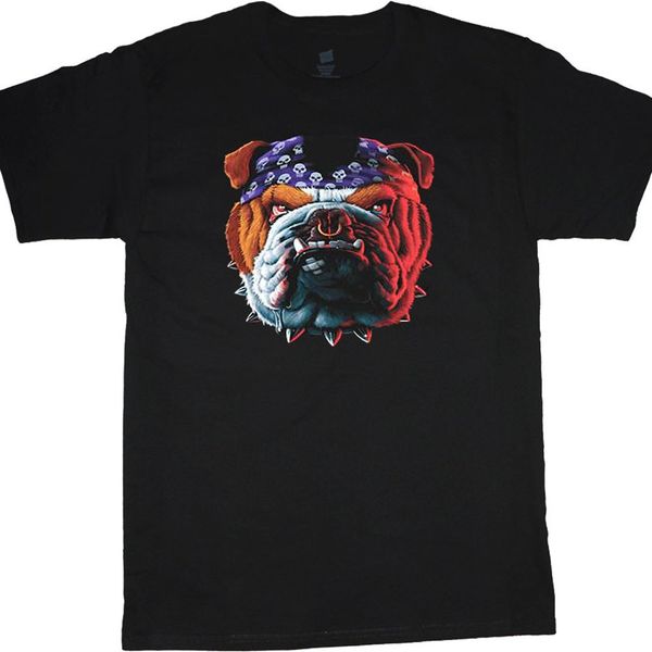 

sport mens t shirts bulldog biker