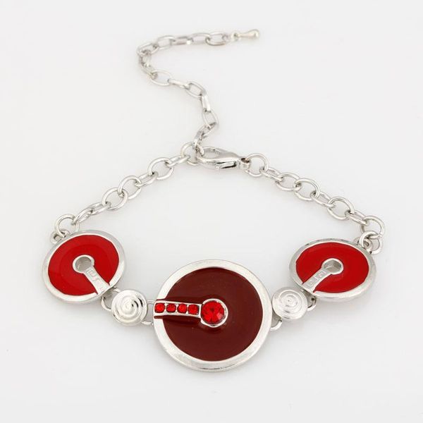 

link, chain alloy round charm bracelets enamel bracelet fashion jewelry wholesale s165, Black