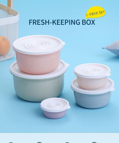 

worthbuy холодильник организатор bpa питания фрукты бесплатно герметичный контейнер 5шт набор пластиковый ящик для хранения зерновых кухня b