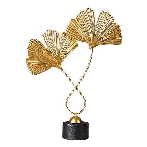 

wooden & iron leaf sculpture for room decoration handcrafted art sculpture for living room hallway guest room console table home decor