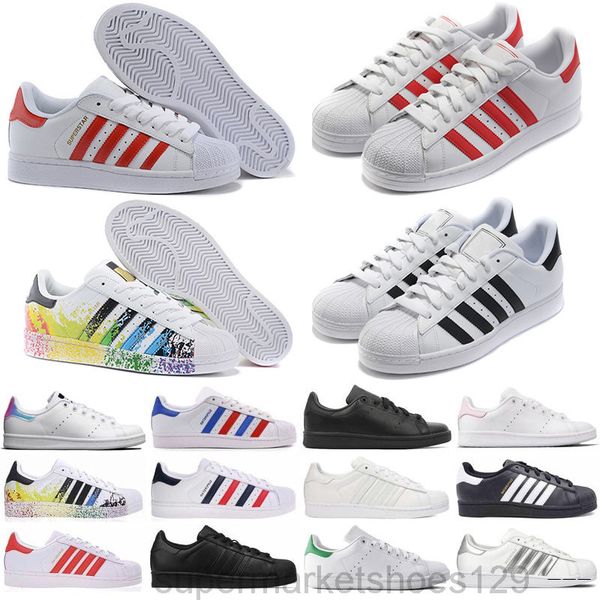

superstar white black pink blue gold superstars 80s pride sneakers super star women men sport casual shoes eu sz36-45 j5pe