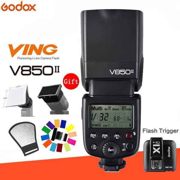 

godox v850ii 1 / 8000s hss 2.4g gn60 встроенный беспроводной системы x lithium battery speedlite вспышки с пусковым механизмом для
