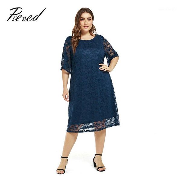 

casual dresses summer and sundresses half sleeve lace openwork fashion large size fat mm slim beach clothes the dress1, Black;gray