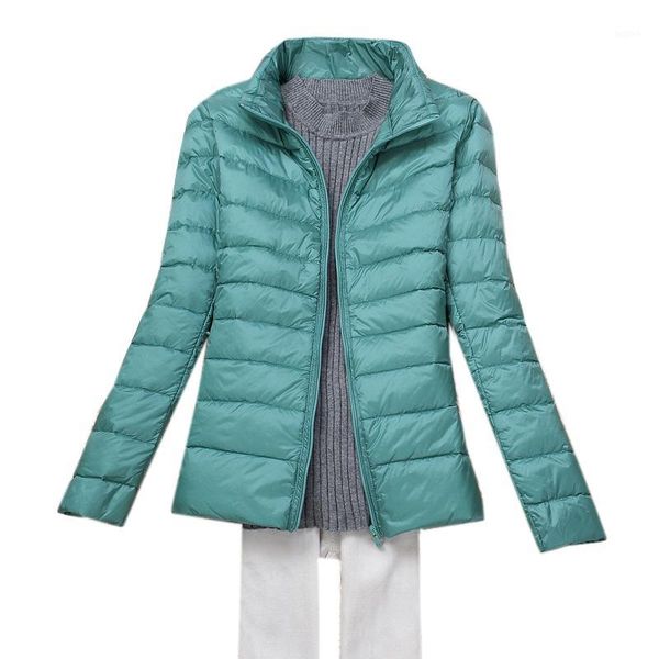 

women ultra light down jacket new autumn winter white duck down lightweight parkas ladies warm slim thin coat plus size sf04221, Black