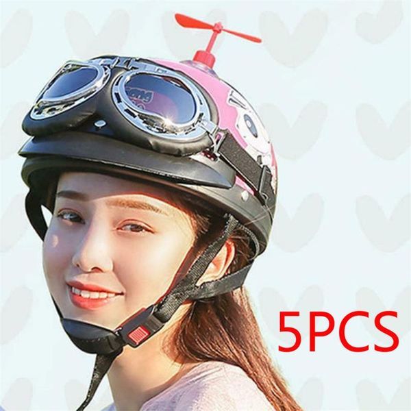 

5pcs universal rubber any motorcycle bike helmet fan style decorate accessories suction cup propeller car accessories1