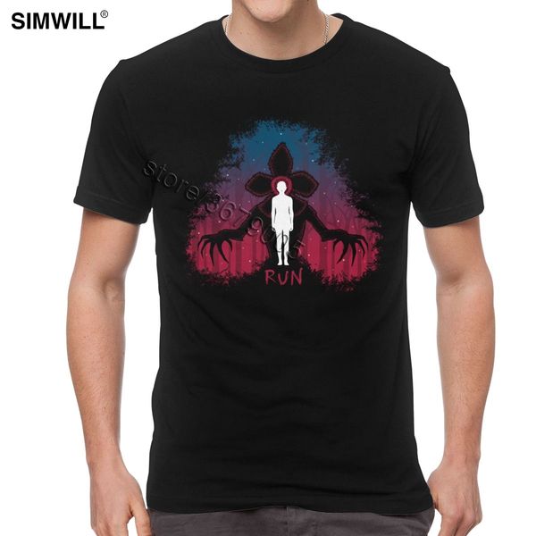 

мода марка streetwear kaiju монстр короткие рукава незнакомец вещи одиннадцать demogorgon casual tees толстовка с капюшоном толстовка мужчин