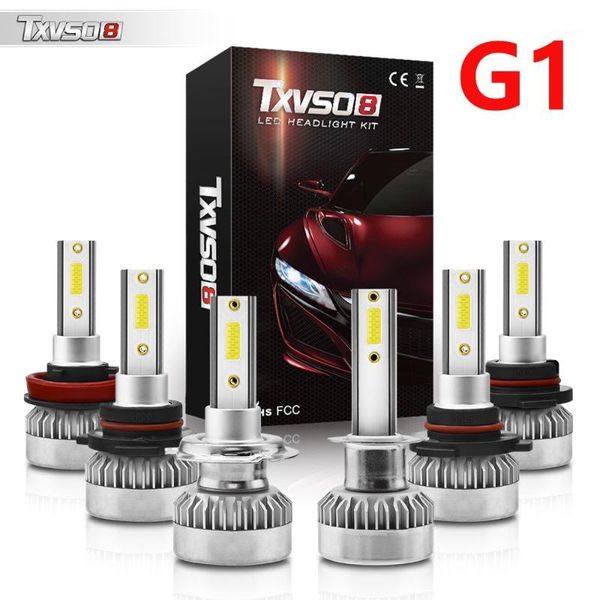 

car headlights 80w 100w led headlamp 6000k white h1 h7 h8 h9 h11 9005 hb3 9006 hb4 9012 socket 2pcs bulbs light 8000lm 20000lm1