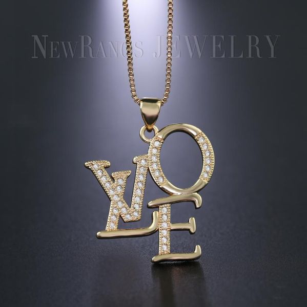 

newranos love letter pendant necklace charm cubic zirconias lovely necklace for women fashion jewelry birthday gift nqm002324, Silver