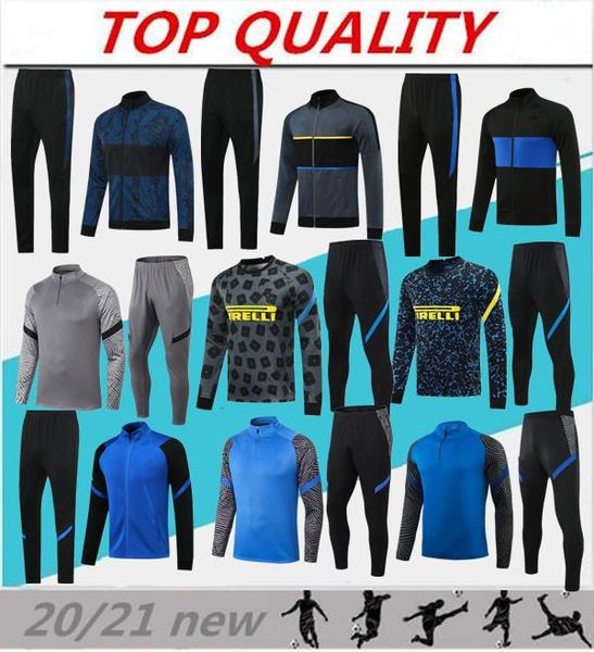 

2020 2021 lautaro football tracksuit jackets kits 20/21 survetement alexis milan lukaku soccer training suit tracksuit jacket set, Black;yellow