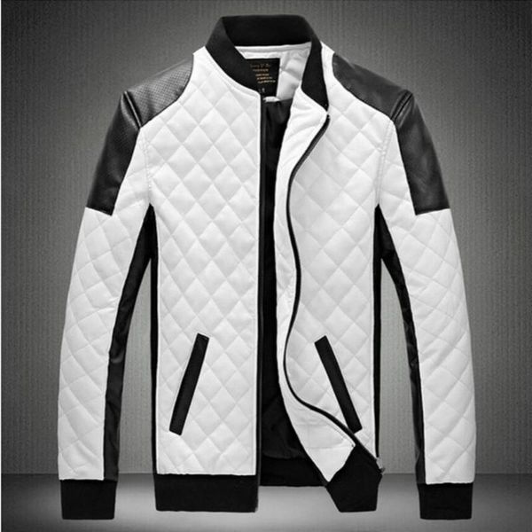 

man lether jackets man made leather jaquetas masculinas inverno couro jacket men jaquetas de couro men's winter leather jacket, Black