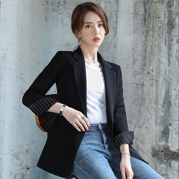 

women blazers autumn the new suit jacket woman the korean version fashion loose professional suit woman s-5xl1, White;black