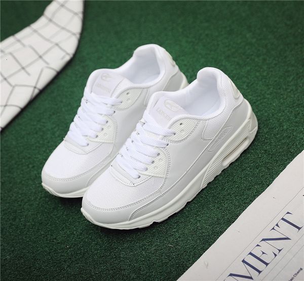 

autumn new korean mesh breathable pad muffin thick soled student sports running casual lovers shoes w1, Black