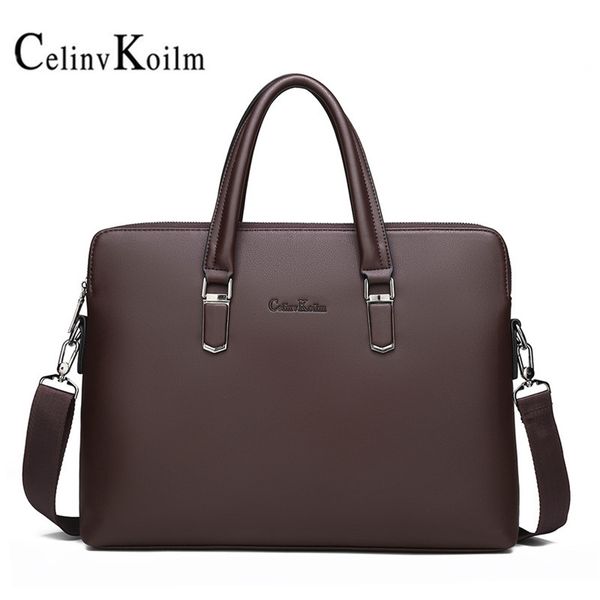 

celinv koilm travel briefcase with organizer shoulder bags water resisatant business briefcases for men 14 inch lapbag man