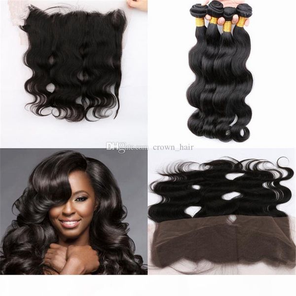

new arrival body wave brazilian virgin hair bundles with frontal ear to ear full lace frontals with bundles part for black woman