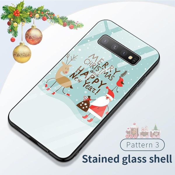 

cute christmas deer дерево стекло телефон чехол для samsung galaxy s20 s10 e 5g s9 s8 примечание 10 9 8 plus luxury sqcqpf bdejewelry
