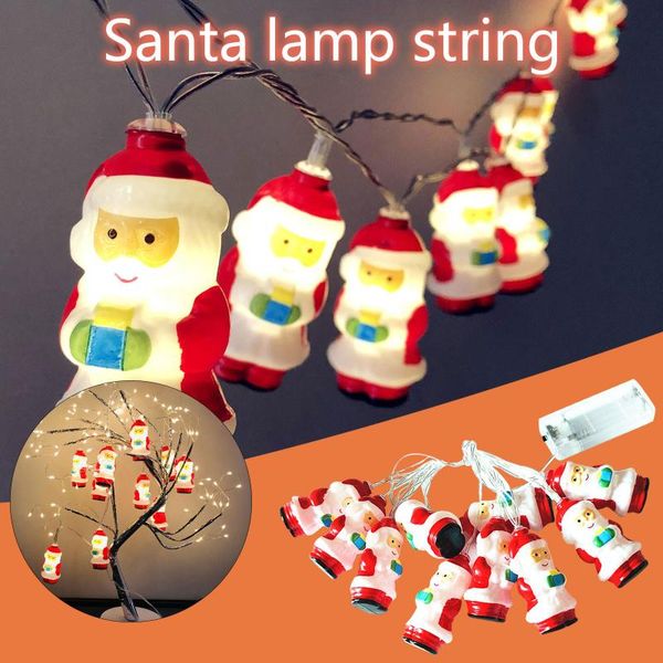 

2020 xmas papa noel arbol de navidad con luz led led santa claus lamp strings christmas tree holiday party decoration lantern