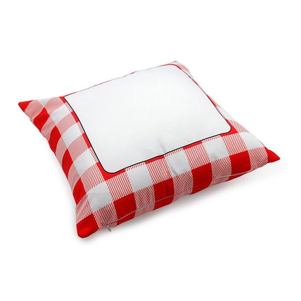 

blank sublimation plaid pillowcase thermal transfer heat print sudoku pillow case cushion cover throw pillow sofa home decorations f102004, Blue