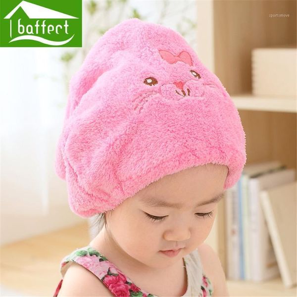 

shower caps soft baby hat protect cap quick dry hair drying towel head wrap hat1