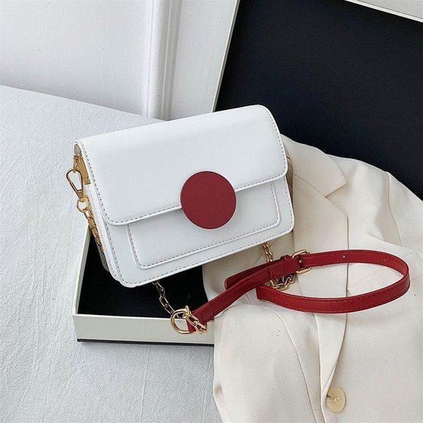 

2020 new solid color ladies small square bag pu leather ladies messenger bag designer handbags women shoulder
