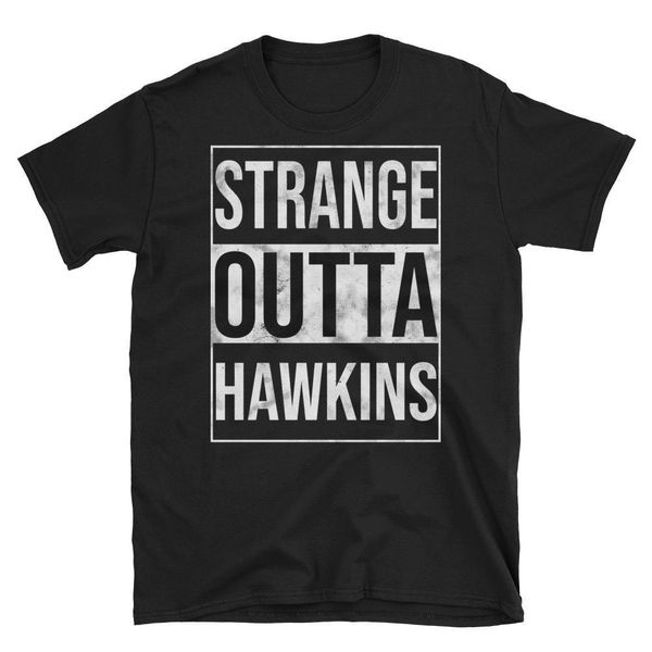 

new mens strange outta hawkins hip hop rap parody funny men's t-shirt tee shirts sport hooded sweatshirt hoodie