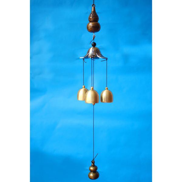 

металл бутылки тыква форма wind chime bells висячие дома сад украшения
