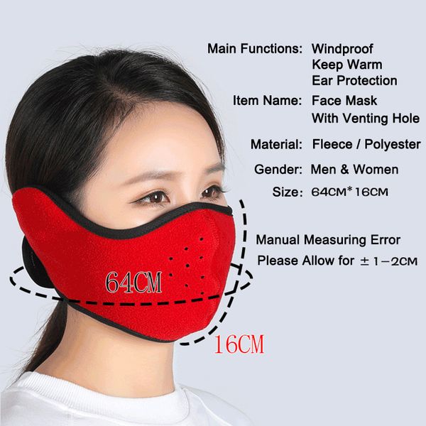 

winter fleece anti women dust warm 2021men thermal earmuffs half face windproof outdoor mouth mask respirator mascarillas