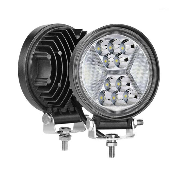 

2x 5 inch 400w round led work light bar driving drl fog lights spot flood combo beam1