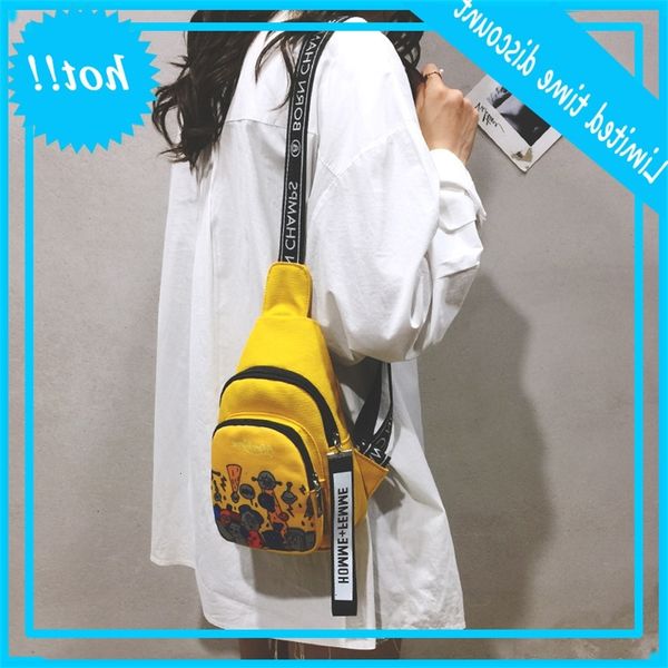 

waist 2020 new korean style personalized chest bag slung leisure fashion women's cross backpack