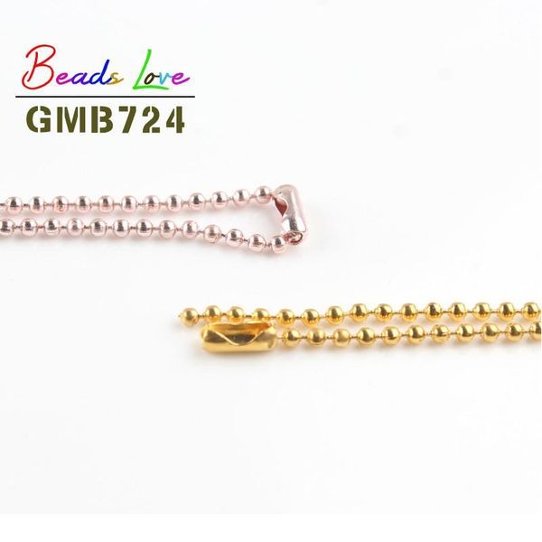

10pcs/lot 1.5mm ball bead chains fits key chain/dolls/label hand tag connector for diy necklace jewelry making findi qylwzt