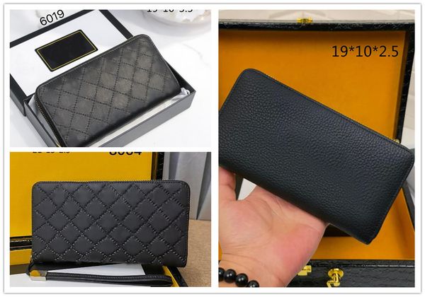 

zz designers single zipper long wallet genuine leather material with box women purse cardholder handbag credit card holder fashion men busin, Red;black
