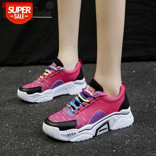 

doratasia female brand mixed color sneakers 2020 office fashion designer patchwork sneakers women shoelace platform shoes woman #3r7b