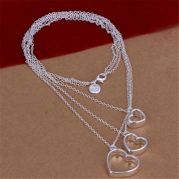 

silver color noble elegant ornate refined luxury cordate necklace fashion selling jewelry h sqcbtp