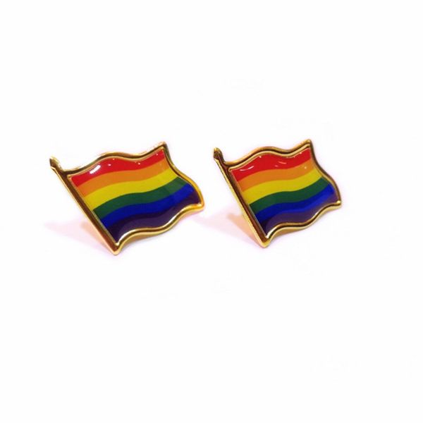 

irons material brooch festival party butterfly button badge dropping glue rainbow flag clothing collar badges new arrival 0 55bt l1