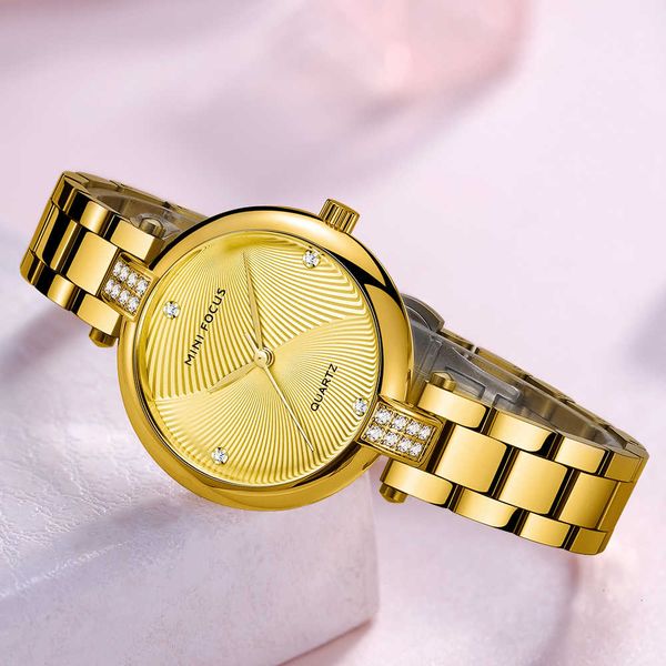 

minifocus gold watch women watches ladies luxury steel women's bracelet watches female waterproof clock girls relogio feminino, Silver