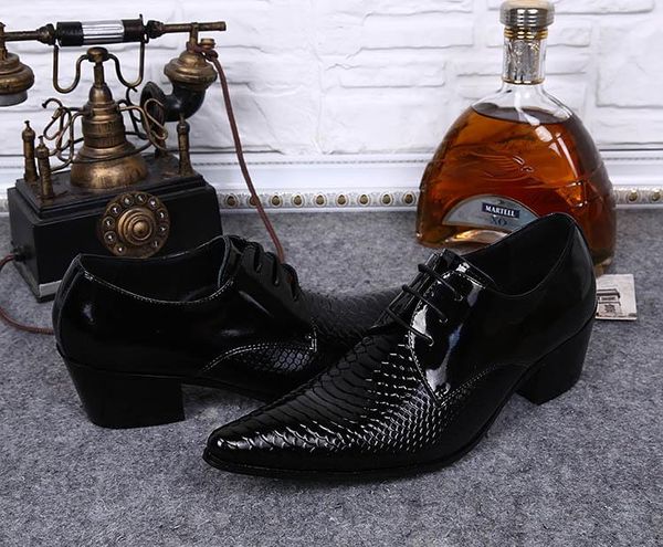

big sizes us6-us12 man dress shoes pointed toe leather wedding business dating shoes for man leather fashion, Black