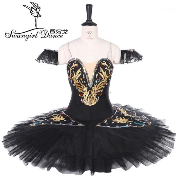 

professional ballet tutu women performance black swan lake guards yagp ballet stage costumes competitonsbt92581, Black;red