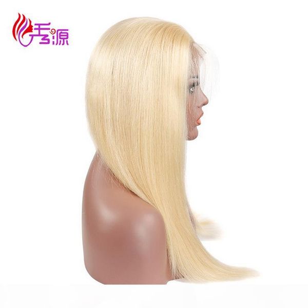 

613 blonde virgin human hair lace front wigs honey blond straight 613 lace front human hair wigs xiuyuan grade virgin hair ing, Black;brown