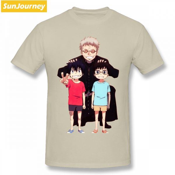 

anime blue exorcist t shirt leisure t shirt men o-neck cotton 3xl short sleeve custom tees shirts homme sport hooded sweatshirt hoodie