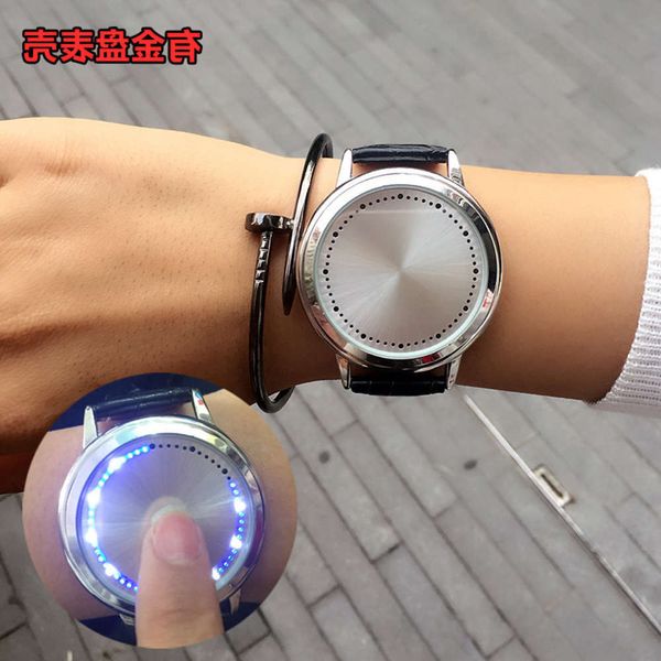

fashion creative concept personality intelligent real belt simple waterproof led boys and girls students lovers watch abgt