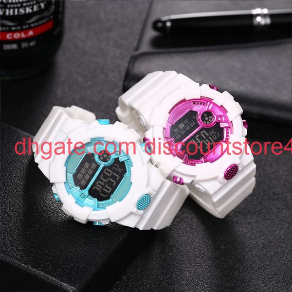 

youth outdoor running digital waterproof mountaineering watch men's and women's new leisure korean cool versatile electronic watch, Silver