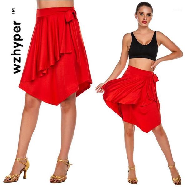 

red black girls cute latin dance skirt women ballroom salsa samba dance skirt tutu dancing dress costumes one1, Black;red