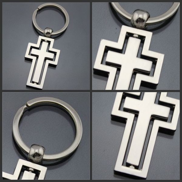 

metal cross pendant keychains alloy keys ring church wedding gift key buckle children toys wholesale 2 5kd h1